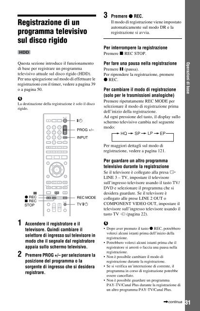 Sony RDR-DC200 - RDR-DC200 Consignes d&rsquo;utilisation Italien