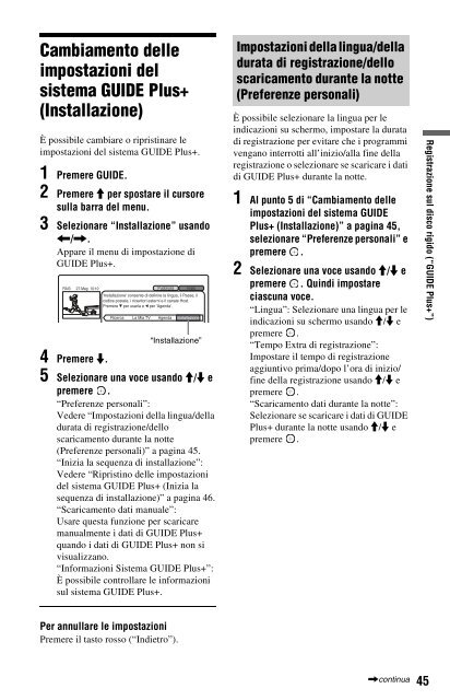 Sony RDR-DC200 - RDR-DC200 Consignes d&rsquo;utilisation Italien