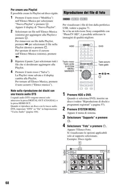 Sony RDR-DC200 - RDR-DC200 Consignes d&rsquo;utilisation Italien