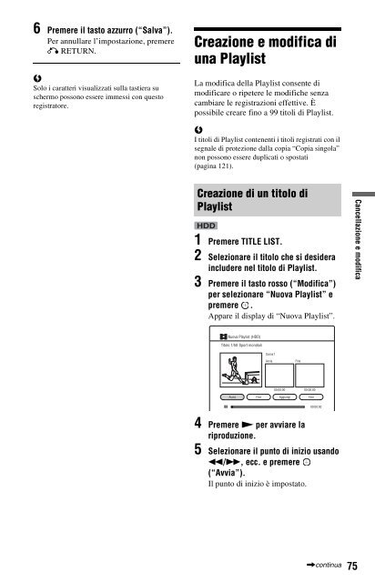 Sony RDR-DC200 - RDR-DC200 Consignes d&rsquo;utilisation Italien