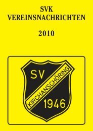 fussball 2010 - SV Kirchanschöring 1946 eV