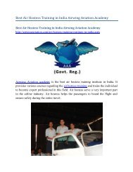 Best  Air Hostess Training in India Airwing Aviation Academy