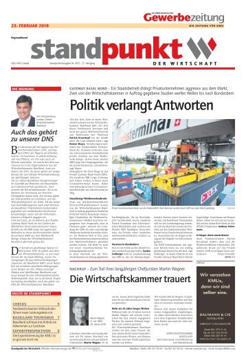 Standpunkt 459, 23.2.2018