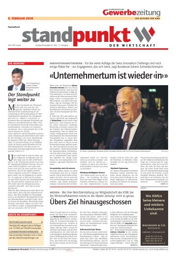 Standpunkt 458, 9.2.2018