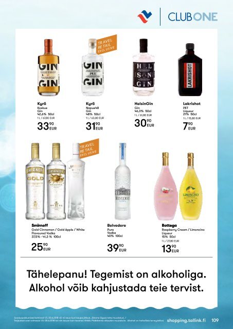 Tallinn-Helsinki Cruise May-June 2018 Tallink Summer Shopping catalogue – full version