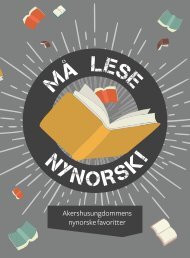 Akershusungdommens nynorskfavoritter : Må lese nynorsk!  