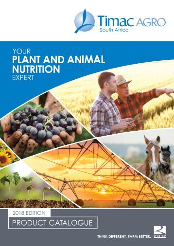 Timac AGRO South Africa Product Catalogue 2018