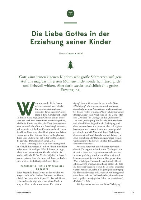 Timotheus Magazin #20 - Die Liebe Gottes