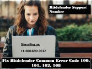 Fix Bitdefender Common Error Code 100, 101, 102 