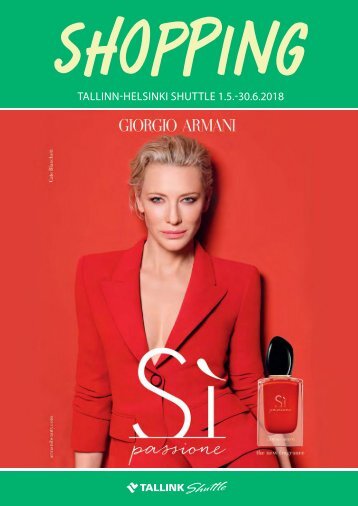 Tallinn-Helsinki Shuttle May-June 2018 Tallink Summer Shopping catalogue – light version