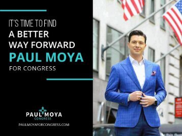 Paul Moya for Congress - It’s Time for a Change