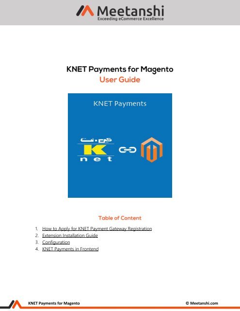 Magento KNET Payments