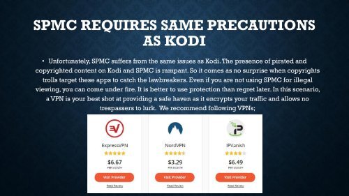 SPMC Vs Kodi