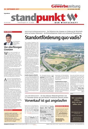 Standpunkt 451, 22.9.2017