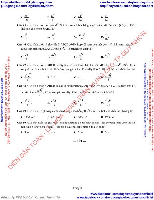 Bộ đề thi thử THPT QG 2018 Các môn TOÁN - LÍ - HÓA Các trường THPT Cả nước CÓ HƯỚNG DẪN GIẢI (Lần 13) [DC20042018]