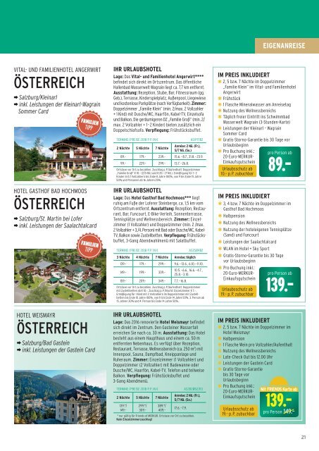 Merkur Ihr Urlaub Folder Mai 2018