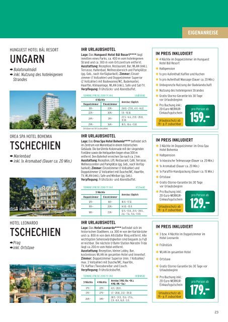 Merkur Ihr Urlaub Folder Mai 2018