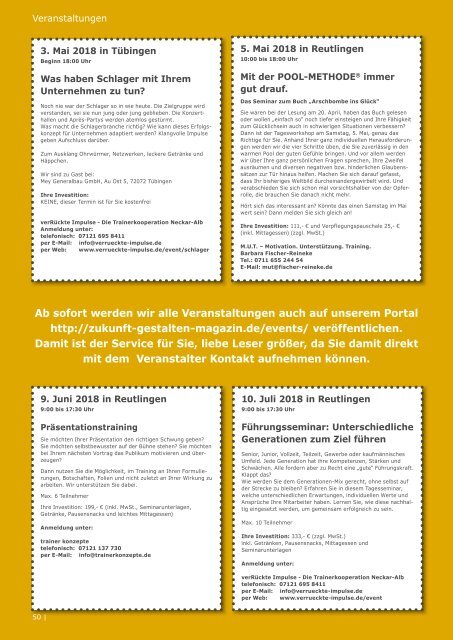 Zukunft gestalten - 10/2018