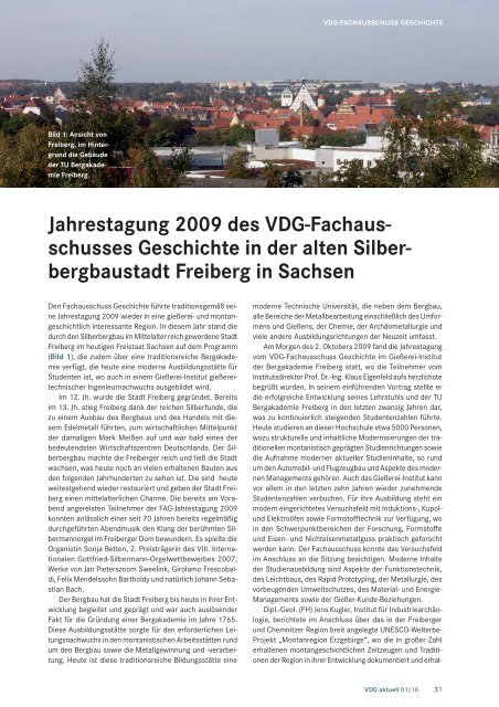 Deutscher Gießereitag 2009 - VDG