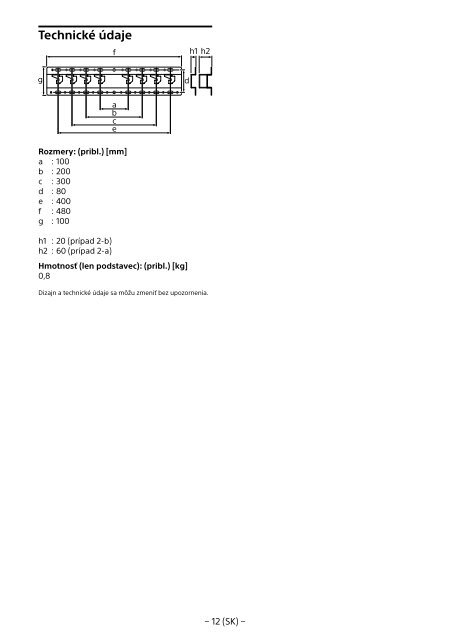 Sony KDL-43WD750 - KDL-43WD750 Informations d'installation du support de fixation murale Estonien