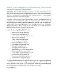 PR for Manufacturing Industry Mailing List (1)