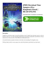 [PDF] Download Time Jumpers (Five Kingdoms) Ebook  READ ONLINE