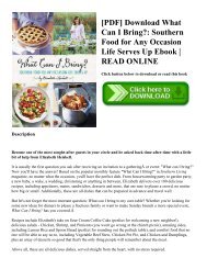 [PDF] Download What Can I Bring Southern Food for Any Occasion Life Serves Up Ebook  READ ONLINE