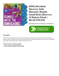 [PDF] Download Discovery Kids Dinosaurs Rumble Sound Book (Discovery 10 Button) Ebook  READ ONLINE