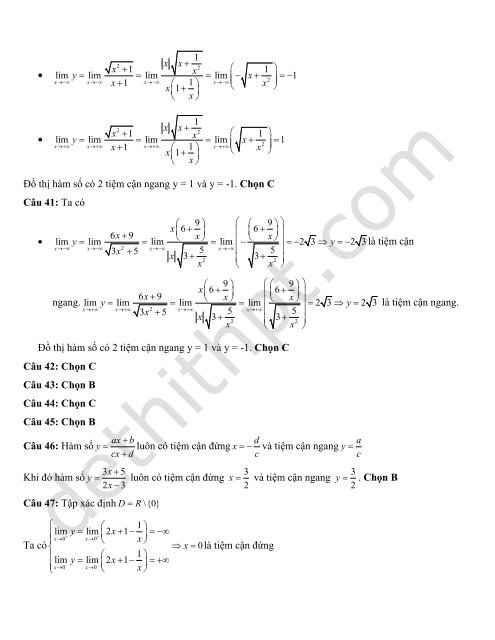 700 bài tập chuyên đề HÀM SỐ có lời giải chi tiết - Thầy Hùng (267 trang)