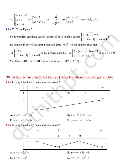 700 bài tập chuyên đề HÀM SỐ có lời giải chi tiết - Thầy Hùng (267 trang)