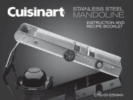 Cuisinart Stainless Steel Mandoline -CTG-00-SSMAN - MANUAL