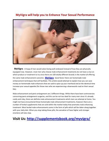 You Feel more Appetite for Sex with MyVigra