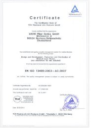 Certificate - LEONI Business Unit Fiber Optics