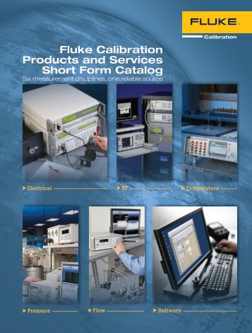 Fluke Calibration Products and Services Short Form Catalog