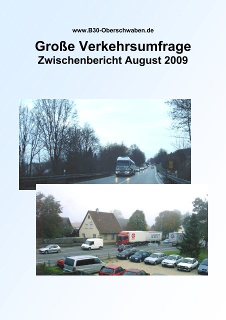 Zwischenbericht August 2009 - B30 Oberschwaben