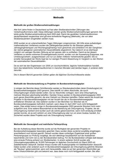 Bericht 5: DTV der Bundesautobahnabschnitte (PDF)