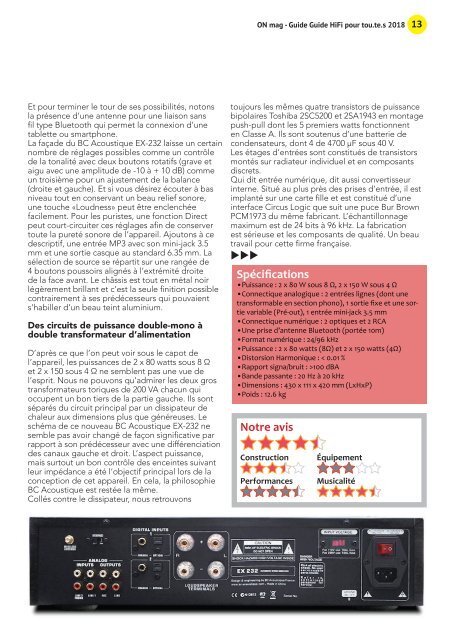 ON mag - Guide Hifi pour tou.te.s 2018