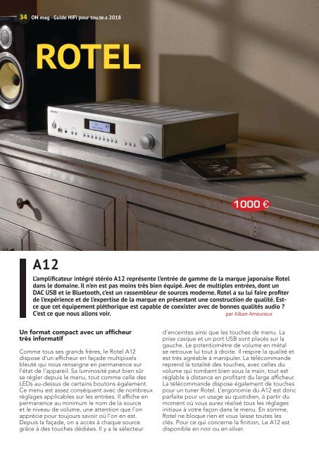 ON mag - Guide Hifi pour tou.te.s 2018