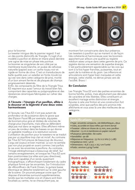 ON mag - Guide Hifi pour tou.te.s 2018