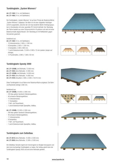 Bänfer Turnkatalog 