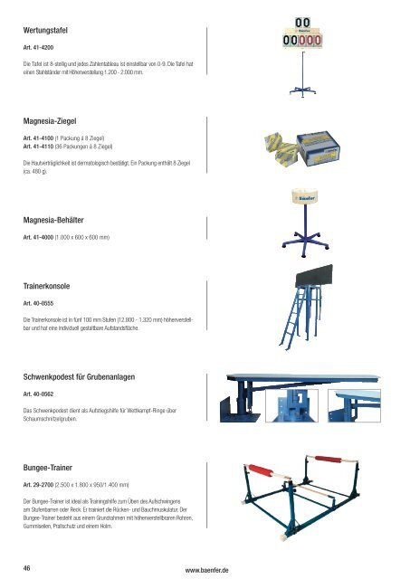 Bänfer Turnkatalog 