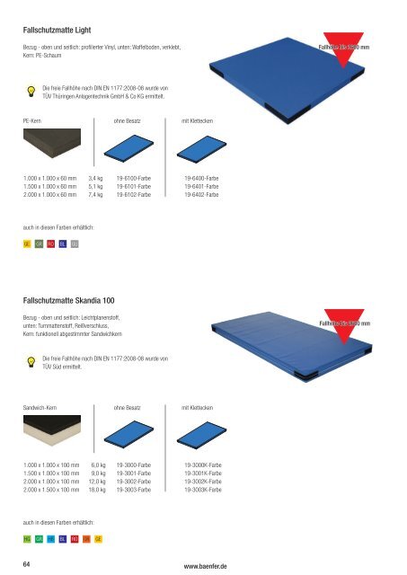 Bänfer Turnkatalog 