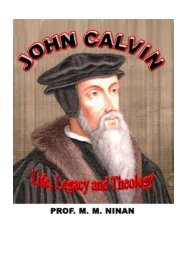John Calvin-Life,Legacy and Theology