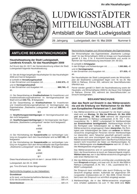 50.Geburtstag - Ludwigsstadt