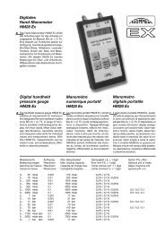 Digitales Hand-Manometer HM28 Ex Manometro digitale portatile ...