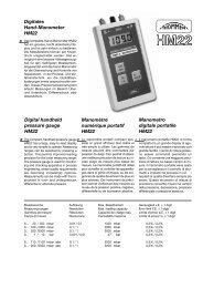 Digitales Hand-Manometer HM22 Manometro digitale portatile ...