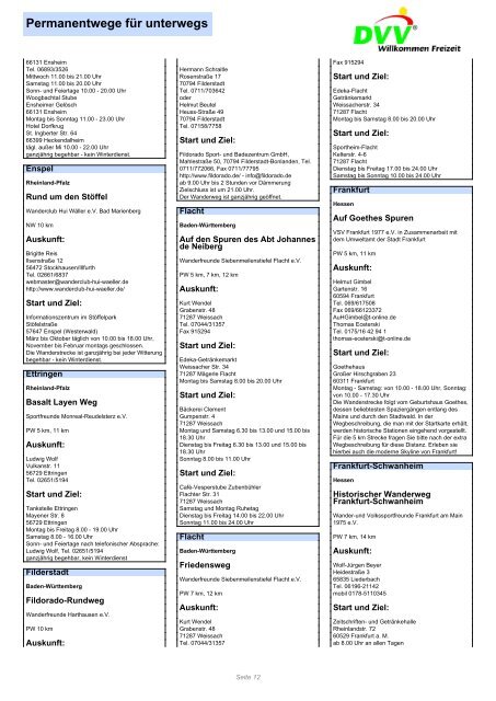 DVV Permanentwege für unterwegs - Rudolfs Wander-Homepage