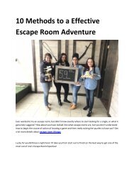 6 escape room