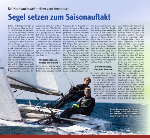 Tassilo, Ausgabe Mai/Juni 2018 - Das Magazin rund um Weilheim und die Seen