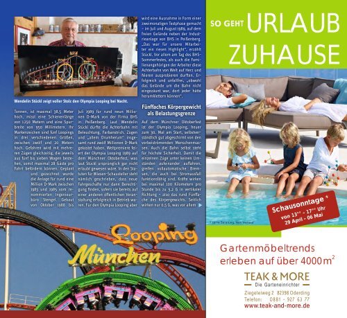 Tassilo, Ausgabe Mai/Juni 2018 - Das Magazin rund um Weilheim und die Seen